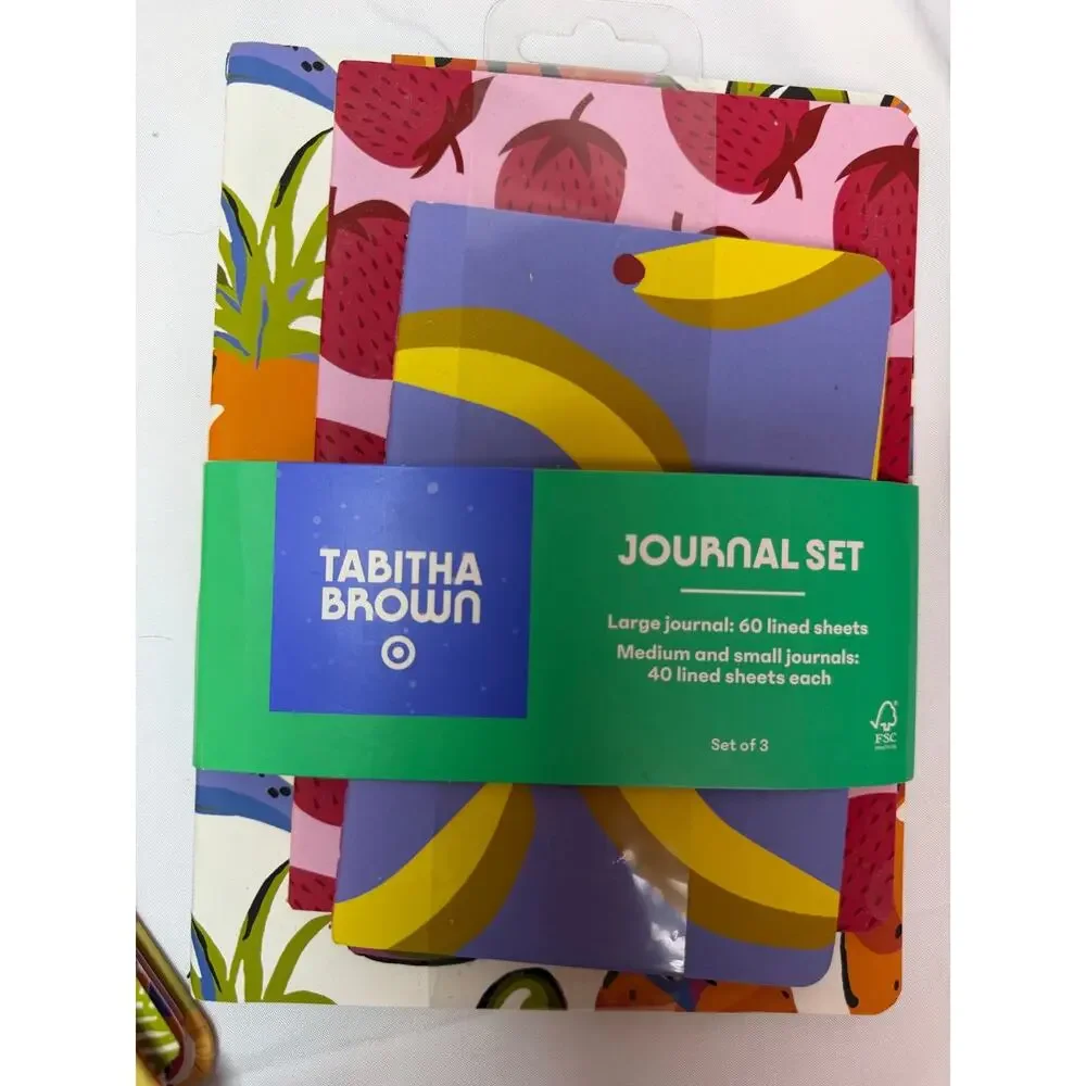 NEVER USED Tabitha Brown for Target Planner and 3 pc Journal Set
